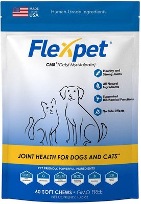 Flexpet CM8 Maximum Strength Joint Health Dog & Cat Supplement, slide 1 of 1