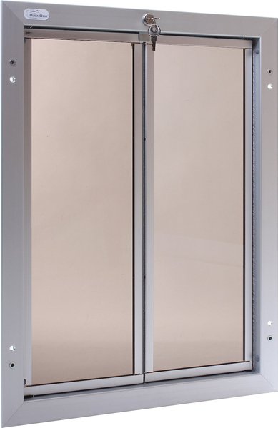 PlexiDor Performance Pet Doors Dog Door Installation, X-Large, SIlver slide 1 of 9