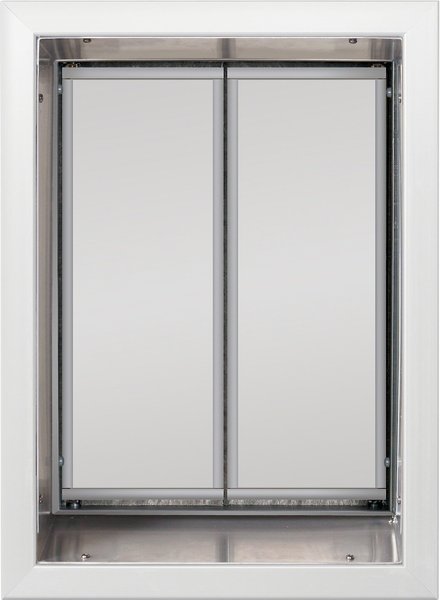 PlexiDor Performance Pet Doors Dog Door Wall Installation, White, X-Large slide 1 of 9