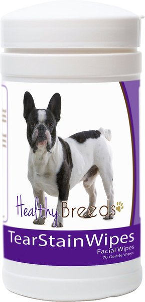 Healthy Breeds French Bulldog Tear Stain Dog Wipes, 70 count slide 1 of 1
