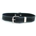 Euro-Dog Traditional Leather Dog Collar, Black, X-Small: 9 to 11-in neck