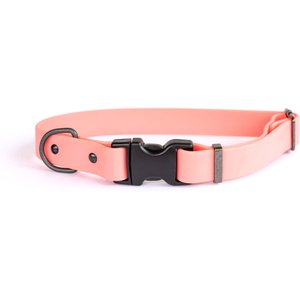 Euro-Dog Waterproof Quick Release PVC Dog Collar, Coral, Small: 10 to 15-in neck