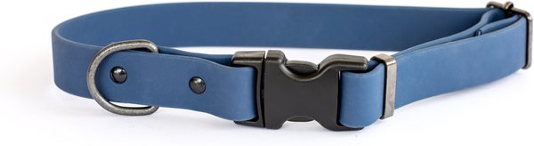 Euro-Dog Waterproof Quick Release PVC Dog Collar, Navy, Large: 15 to 23-in neck slide 1 of 5