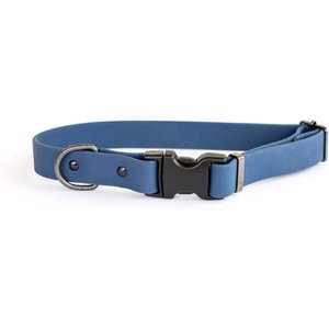 Euro-Dog Waterproof Quick Release PVC Dog Collar, Navy, Small: 10 to 15-in neck