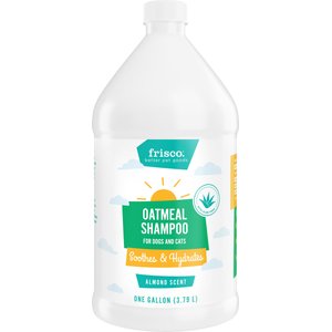 Frisco Oatmeal Cat & Dog Shampoo with Aloe, Almond Scent, 1-Gal bottle
