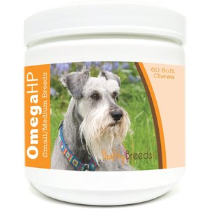 Healthy Breeds Miniature Schnauzer Omega HP Soft Chews Dog Supplement, 60 count