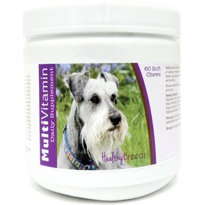 Healthy Breeds Miniature Schnauzer Multivitamin Soft Chews Dog Supplement, 60 count