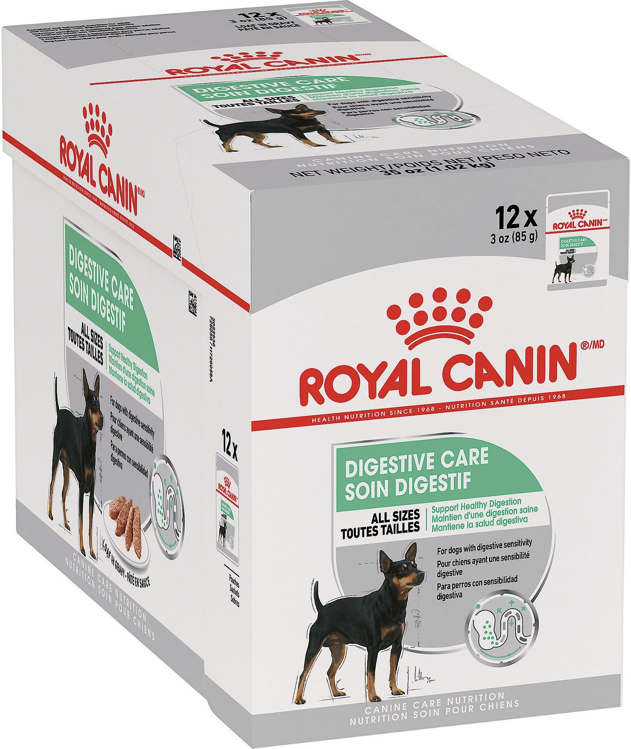 ROYAL CANIN Digestive Care Wet Dog Food, 3oz pouch, case