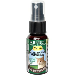 Remedi Animal Solutions Cat-4 Dewormer for Tapeworms for Cats, 1-oz bottle