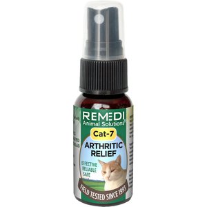 Remedi Animal Solutions Cat-7 Homeopathic Medicine for Joint Pain/Arthritis for Cats, 1-oz bottle