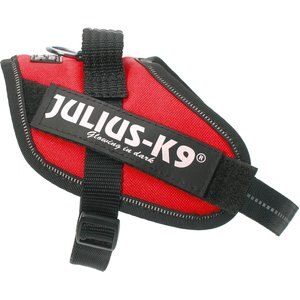 Julius-K9 IDC Powerharness Nylon Reflective No Pull Dog Harness, Red, Mini-Mini: 15.7 to 20.9-in chest