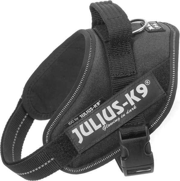 Julius-K9 IDC Powerharness Nylon Reflective No Pull Dog Harness, Black, Mini: 19.3 to 26.4-in chest slide 1 of 4