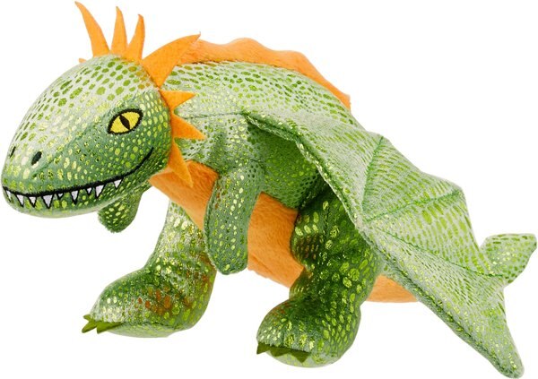 Frisco Mythical Mates Greenwing the Green Dragon Plush Squeaking Dog Toy, Medium slide 1 of 4