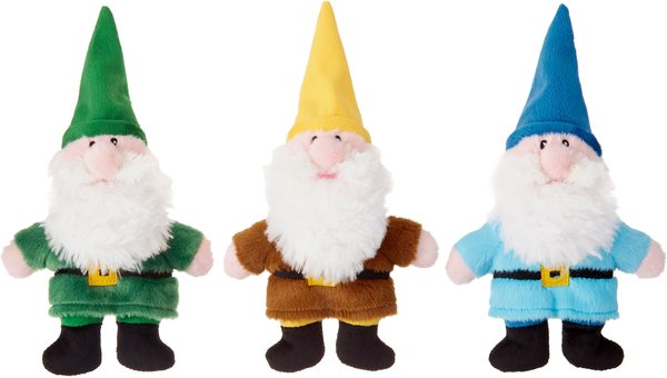 Frisco Mythical Mates Gnome Plush Squeaking Dog Toy, 3-Pack slide 1 of 3