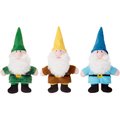 Frisco Mythical Mates Gnome Plush Squeaking Dog Toy, 3-Pack