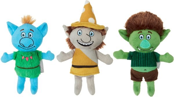 Frisco Mythical Mates Troll Plush Squeaking Dog Toy, 3-Pack slide 1 of 3