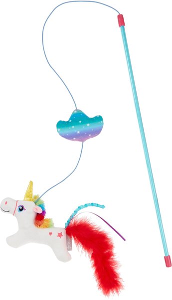 Frisco Mythical Mates Unicorn Teaser Cat Toy with Catnip slide 1 of 4