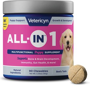 Vetericyn ALL-IN Life-Stage Puppy Dog Supplement, 90 count