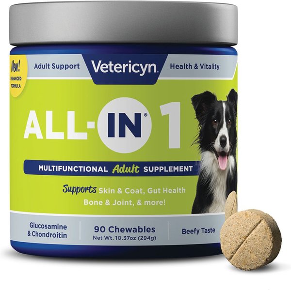 Vetericyn ALL-IN Life-Stage Adult Dog Supplement, 90 count slide 1 of 6