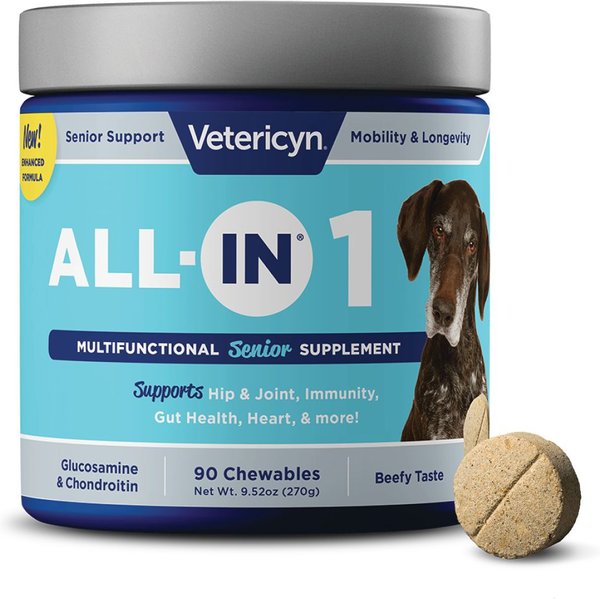 Vetericyn ALL-IN Life-Stage Senior Dog Supplement, 90 count slide 1 of 4