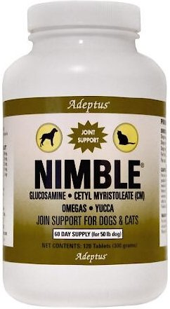Adeptus Nimble Joint Support Dog & Cat Supplement, 120 count slide 1 of 1
