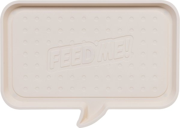 IRIS "Feed Me" Dog & Cat Feeding Mat, White, Small slide 1 of 4
