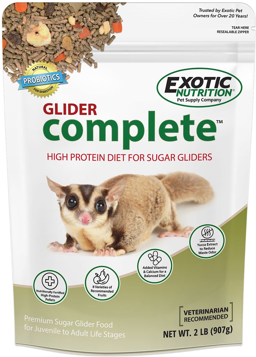 Exotic Nutrition Glider Complete Sugar Glider Food, 2-lb bag slide 1 of 8