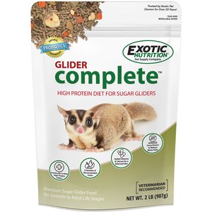 Exotic Nutrition Glider Complete Sugar Glider Food, 2-lb bag