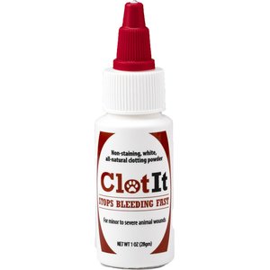 ClotIt Stops Bleeding Fast Powder for Dogs, Cats & Small Pets, 1-oz bottle