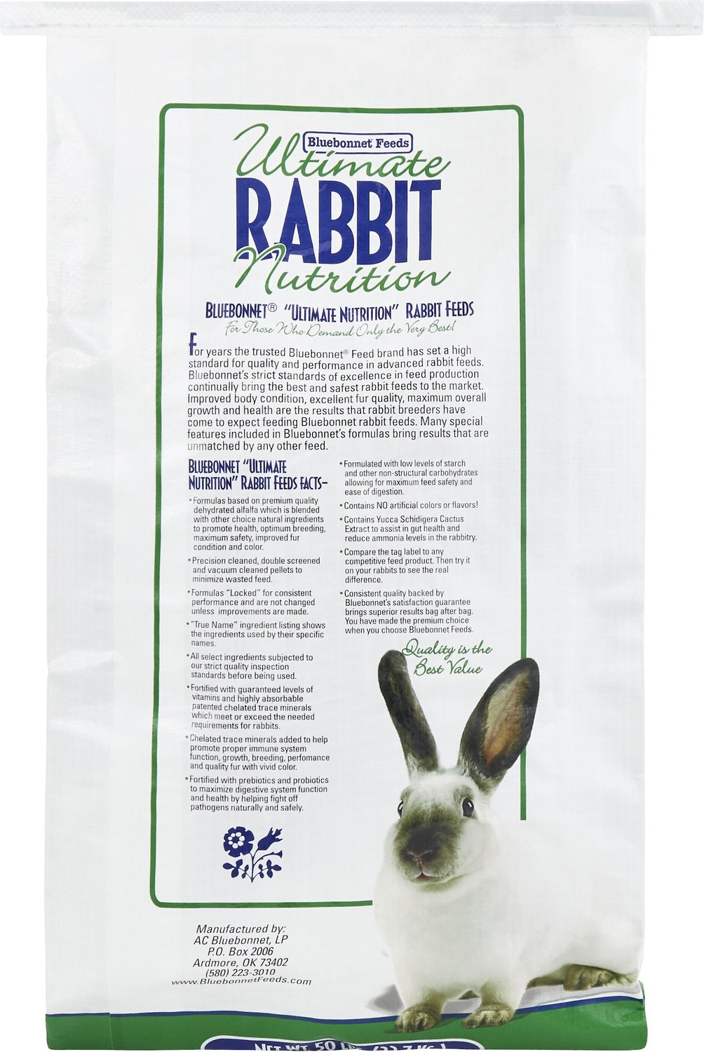 Bluebonnet Feeds Rabbit Booster Rabbit Food, 50-lb bag - Chewy.com
