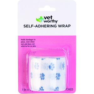 Vet Worthy Self-Adhering Wrap for Dogs, Paw Print