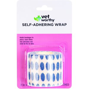Vet Worthy Self-Adhering Wrap for Dogs, Dots