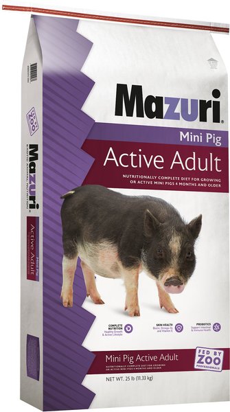 Mazuri Mini Pig Active Adult Food, 25-lb bag slide 1 of 9