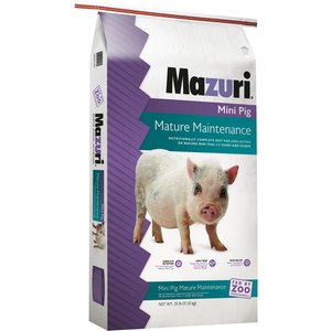 Mazuri Mini Pig Mature Maintenance Food, 25-lb bag