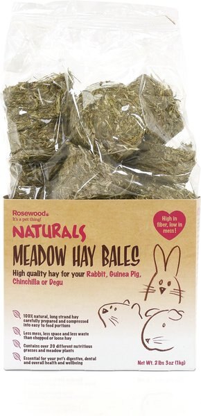 Naturals by Rosewood Meadow Hay Bales Small Pet Treats, 2.2-lb bag slide 1 of 7