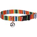 Country Brook Design Summer Pines Polyester Breakaway Cat Collar with Bell, 8 to 12-in neck, 1/2-in wide