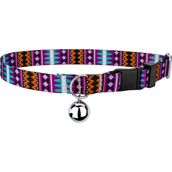 Breakaway Collar with Bell Thin Abstract Geometric Cat Collar Adjustable and Lightweight