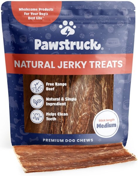 Pawstruck Joint Health Beef Jerky Dog Treats, 5.5-in, 25 count slide 1 of 10