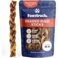 Pawstruck Braided Bully Sticks Dog Treats, 1-lb bag, 12-in