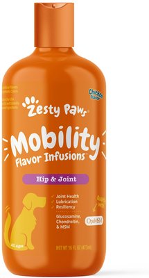 Zesty Paws Mobility Flavor Infusions Chicken Flavored Liquid Joint Supplement for Dogs, slide 1 of 1