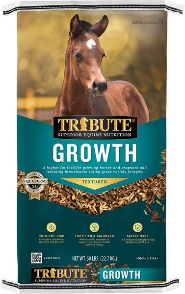 Tribute Equine Nutrition Growth Textured Horse Feed, 50-lb bag slide 1 of 4