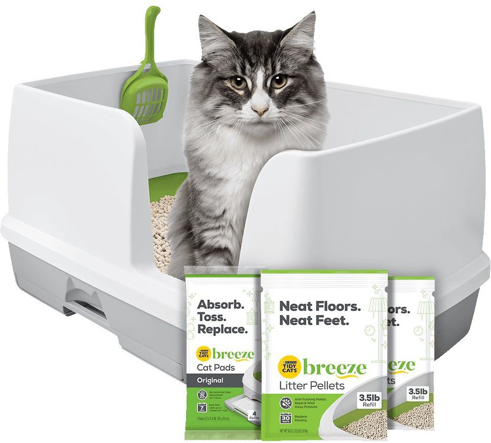 TIDY CATS Breeze XL All-In-One Cat Litter Box System - Chewy.com