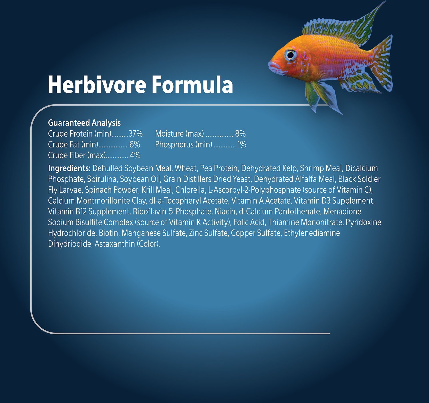 Aqueon PRO Herbivore Formula Fish Food, 4.1oz jar