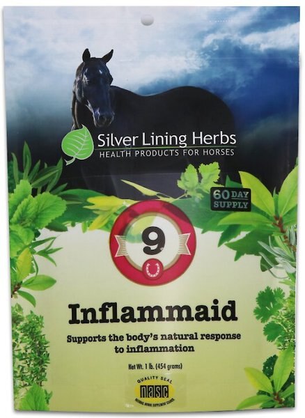 Silver Lining Herbs Inflammaid Recovery Powder Horse Supplement, 1-lb bag slide 1 of 2