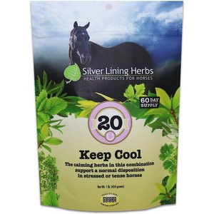 Silver Lining Herbs Keep Cool Calming Powder Horse Supplement, 1-lb bag