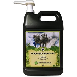 Silver Lining Herbs Hemp Seed-Coconut Oil Heart Care Liquid Horse Supplement, 1-gal