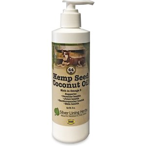 Silver Lining Herbs Hemp Seed Coconut Oil Dog Supplement, 8-oz bottle