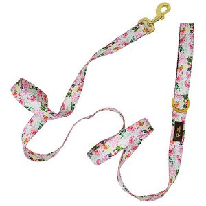 Pink Papyrus Isabella Polyester Dog Leash, 6-ft long, 1-in wide