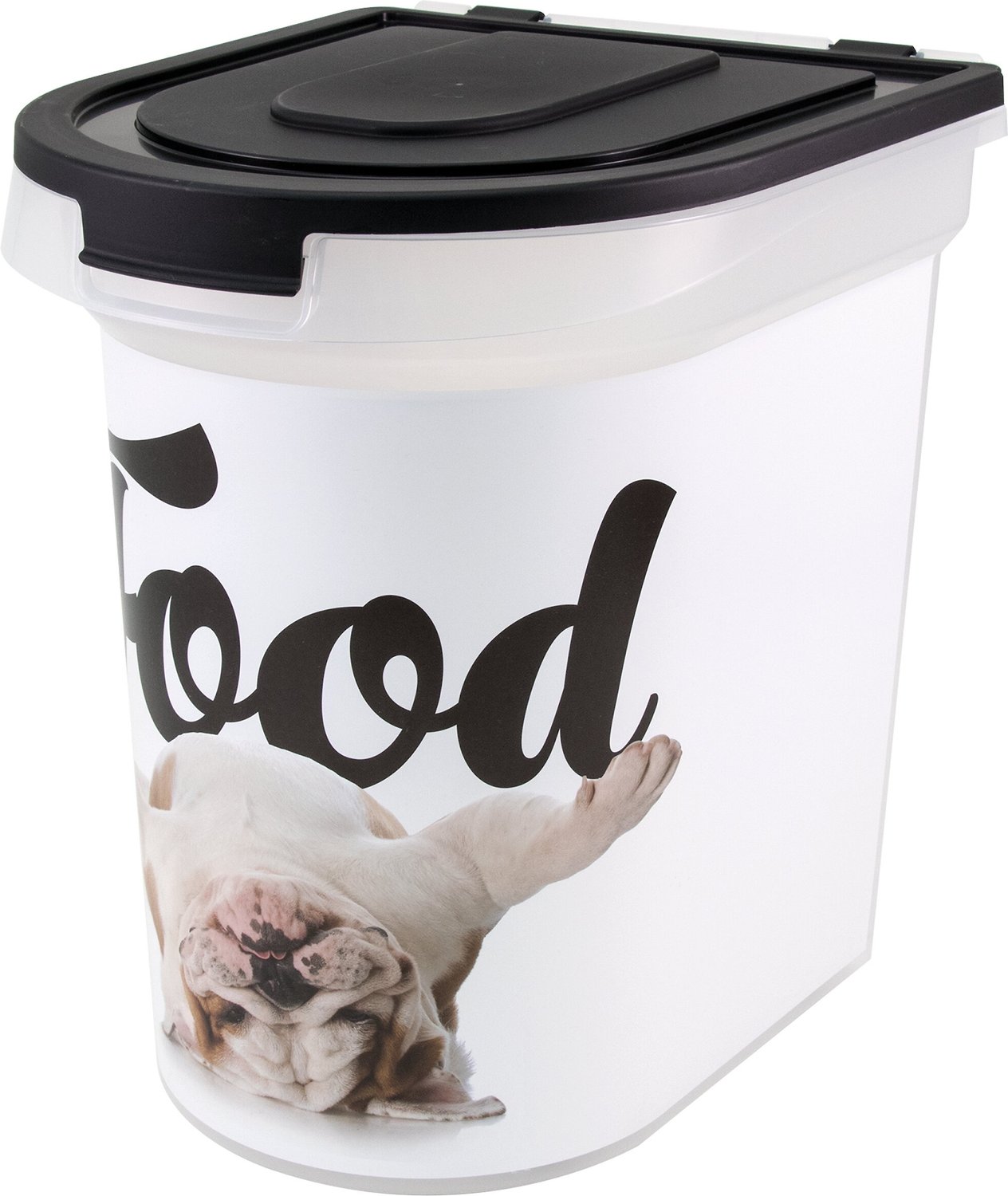 PAW PRINTS Bulldog Pet Food Storage Container, 26lb