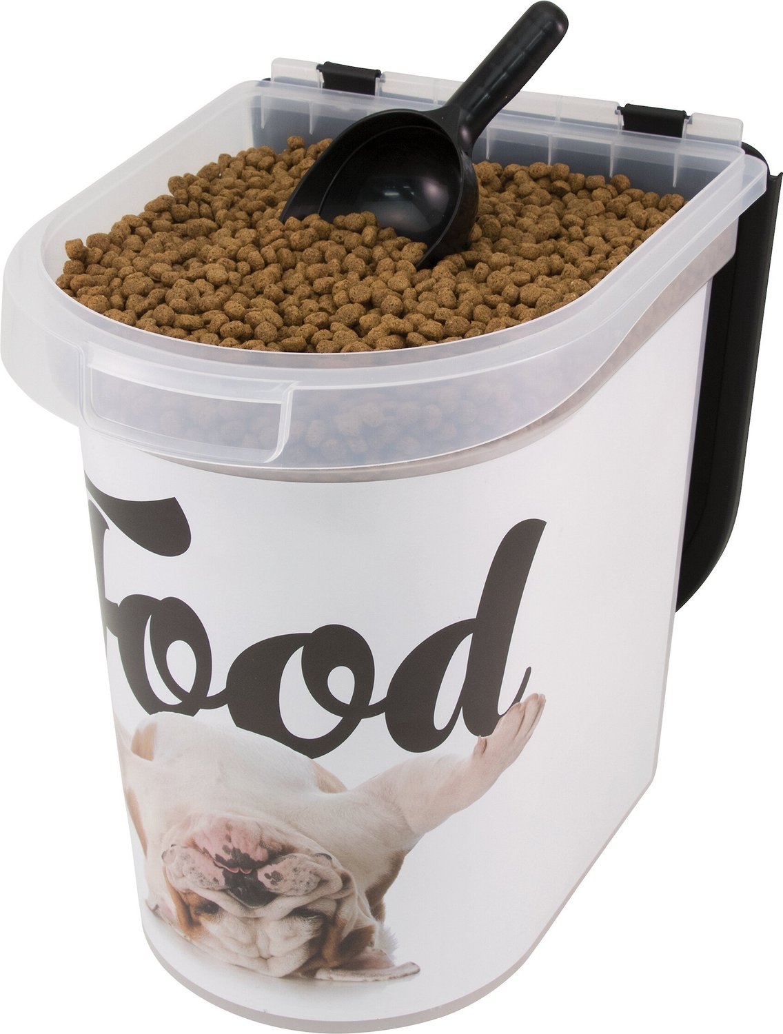 PAW PRINTS Bulldog Pet Food Storage Container, 26lb